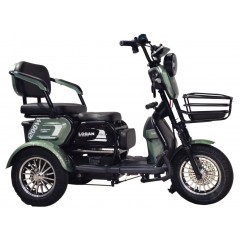 Велосипед триколісний ST 10" Corso LOGAN PRO 72V 28Ah 1200W 2026 зелений