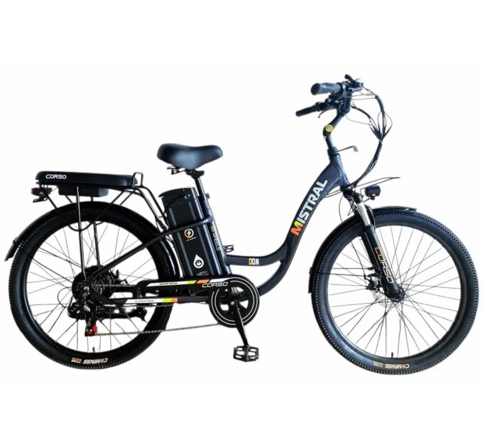 Велосипед AL 26" Corso MISTRAL 48V 20Ah 600W 2026 сірий