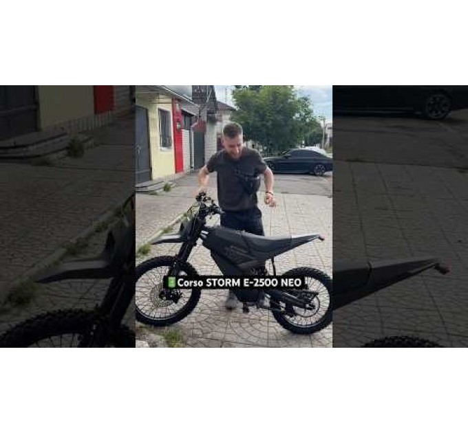 Велосипед ST 19"/17" Corso STORM E-2500 Neo 60V 27Ah 2500W 2026 чорний