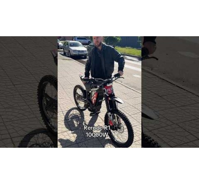 Велосипед 19" ReRode R1 72V 35Ah 2500W 2026 чорний з червоним